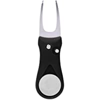 MAGT Divot Tool- 304 Acero Inoxidable ABS Mango de plástico Golf Spring Divot Repair Pitch Putting Fork Tool para la…